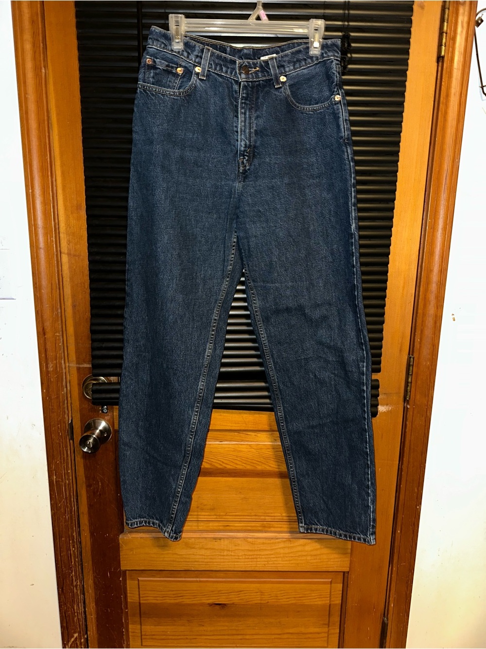 Womens Levi's Dark Blue Straight-Leg 560 Vintage Jeans -10 R